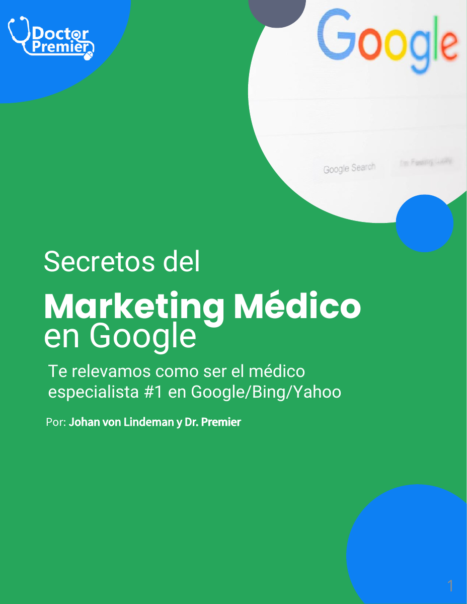Portada del e-book Secretos del Marketing Médico en Google